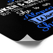 Poster Elle est une guerrière d'Alopécie ELLE EST MOI (Coin)