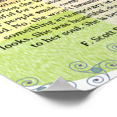 Poster Elle était belle === F.Scott Fitzgerald (Coin)