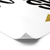 Poster Elle feuille un peu étincelante (Coin)