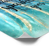 Poster Elle Feuille Un Peu Étincelante Brochures & Partie (Coin)