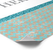 Poster Elle Feuille Un Peu Étincelante Où Qu'Elle aille. (Coin)