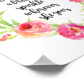 Poster Elle Feuille Un Peu Étincelante Partout Où Elle Va (Coin)