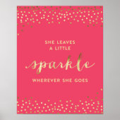 Poster Elle laisse un peu d'étincelle où qu'elle aille® (Devant)