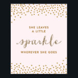 Poster Elle laisse une petite étincelle - Toile Premium<br><div class="desc"></div>