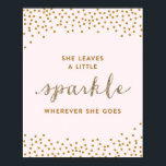 Poster Elle laisse une petite étincelle - Toile Premium<br><div class="desc"></div>