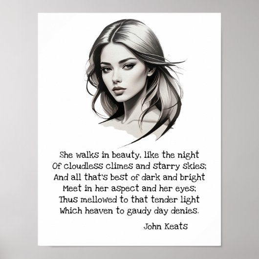 Poster Elle marche dans la beauté (Devant)