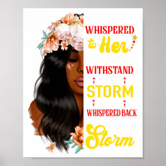 Poster Elle murmura en retour Je suis la tempête Mois d'h