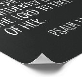 Poster Elle N'A Pas Peur Mauvaise Nouvelle Psaume 112:7 C (Coin)