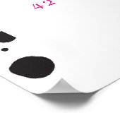 Poster Elle noue l'Affiche de bienvenue de Fête des marié (Coin)