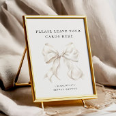 Poster Elle noue le noeud Favors Panneau de table