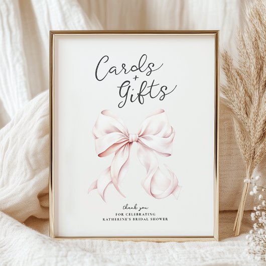 Poster Elle noue les cartes à noeud et les cadeaux Pannea