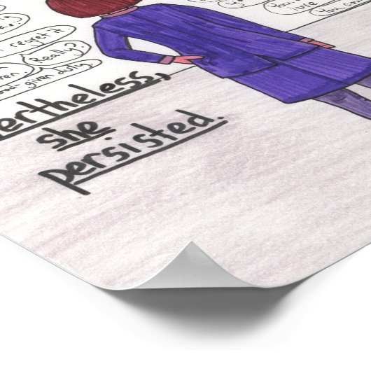 Poster Elle Persistait (Enfant libre) 8,5x11 (Coin)