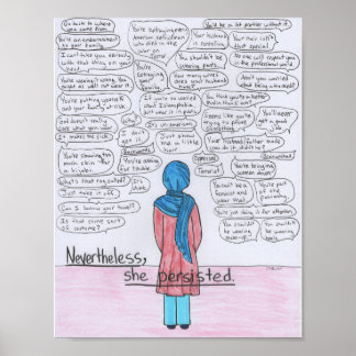 Poster Elle Persistait (Hijabi)