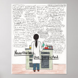 Poster Elle Persistait (STEM), 11x14