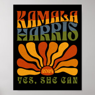 Poster Elle peut 2024 Président d'élection Kamala Harris