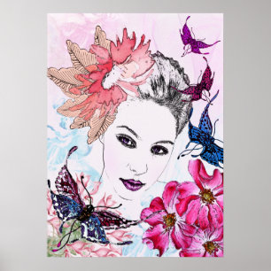 Poster elle se lève avec le soleil