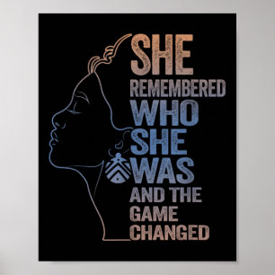 Poster Elle Se Souvient De Qui Elle Était Et Du Jeu Chang