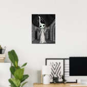 Poster Elle s'électrise ! (Bureau à domicile)