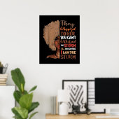 Poster Elle S'Est Dérangée En Retour Je Suis La Tempête (Bureau à domicile)