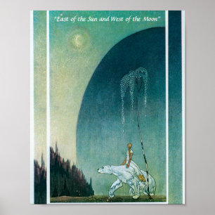 Poster Elle tendit à l'ours Kay Nielsen