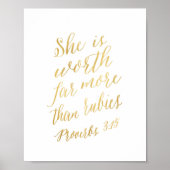 Poster Elle vaut bien plus que des rubis (Devant)