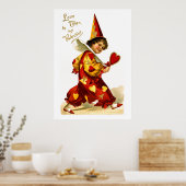 Poster Ellen H. Clapsaddle : Arlequin au coeur (Cuisine)