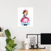 Poster Ellen H. Clapsaddle : Fille au coeur (Bureau à domicile)