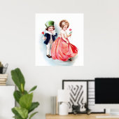 Poster Ellen H. Clapsaddle : J'aime mon amour (Bureau à domicile)