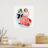 Poster Ellen H. Clapsaddle : J'aime mon amour (Cuisine)