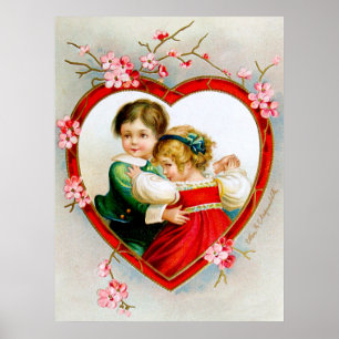 Poster Ellen H. Clapsaddle : Secret dans mon coeur