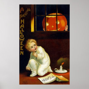 Poster Ellen H. Clapsaddle : Un Halloween excitant