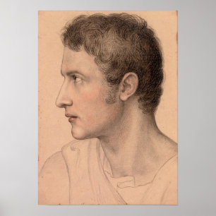 Poster Ellenrieder - Jeune Homme de Profil vu de Gauche