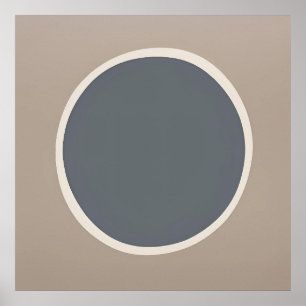 Poster Ellipse douce - Echos de forme sur la toile