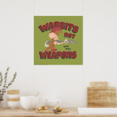 Poster ELMER FUDD™ & BUGS BUNNY™ "Wabbits Not Arms" (Cuisine)