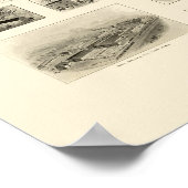 Poster Elmira, NY Carte panoramique - 1901 (Coin)