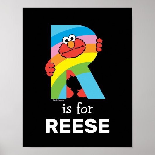 Poster Elmo Alphabet | Arc-en-ciel (Devant)