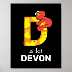 Poster Elmo Alphabet   D Canard