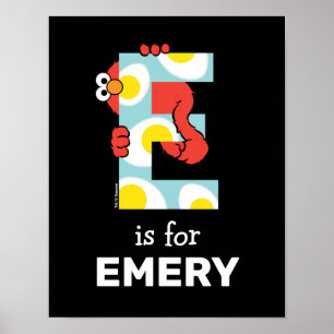 Poster Elmo Alphabet   E Eggs