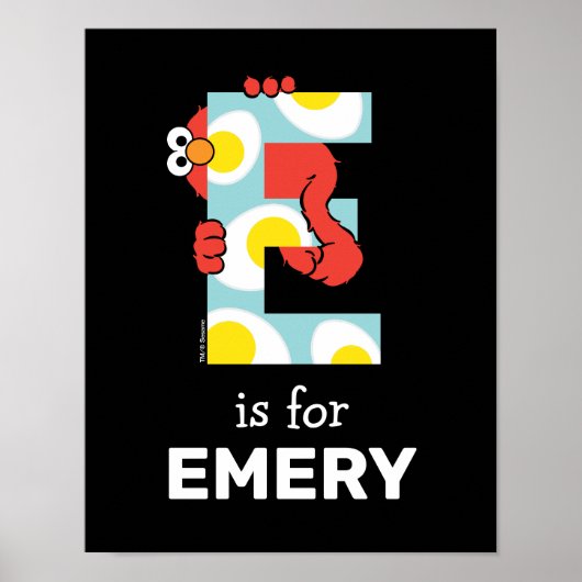 Poster Elmo Alphabet | E Eggs (Devant)