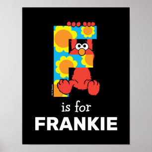 Poster Elmo Alphabet   F Fleurs