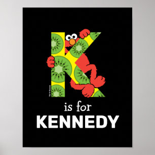 Poster Elmo Alphabet   K Kiwi