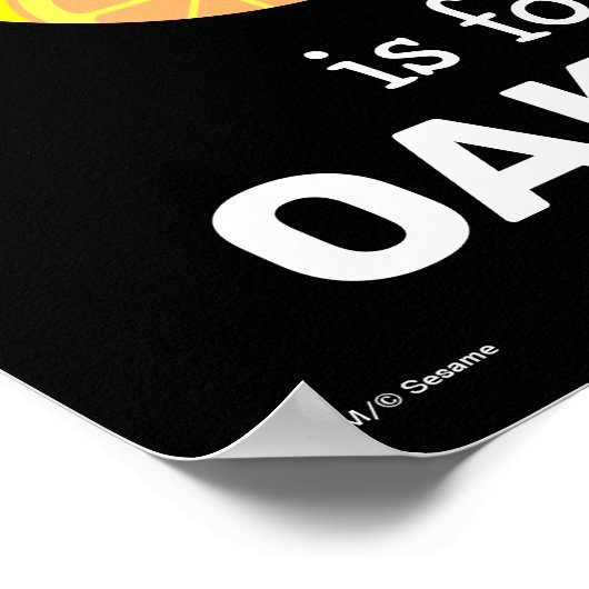 Poster Elmo Alphabet | O orange (Coin)