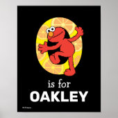 Poster Elmo Alphabet | O orange (Devant)
