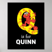 Poster Elmo Alphabet | Point de question Q (Devant)