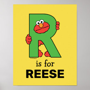 Poster Elmo Alphabet   R Vert