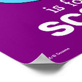 Poster Elmo Alphabet | S Bleu (Coin)