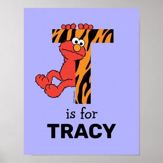 Poster Elmo Alphabet | T Tigre (Devant)