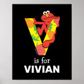 Poster Elmo Alphabet | V Légumes (Devant)