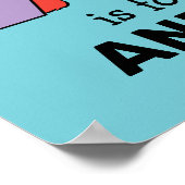 Poster Elmo Alphabet | Violet (Coin)