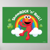 Poster Elmo | Arc en arc-en-ciel shamrock 'n' (Devant)